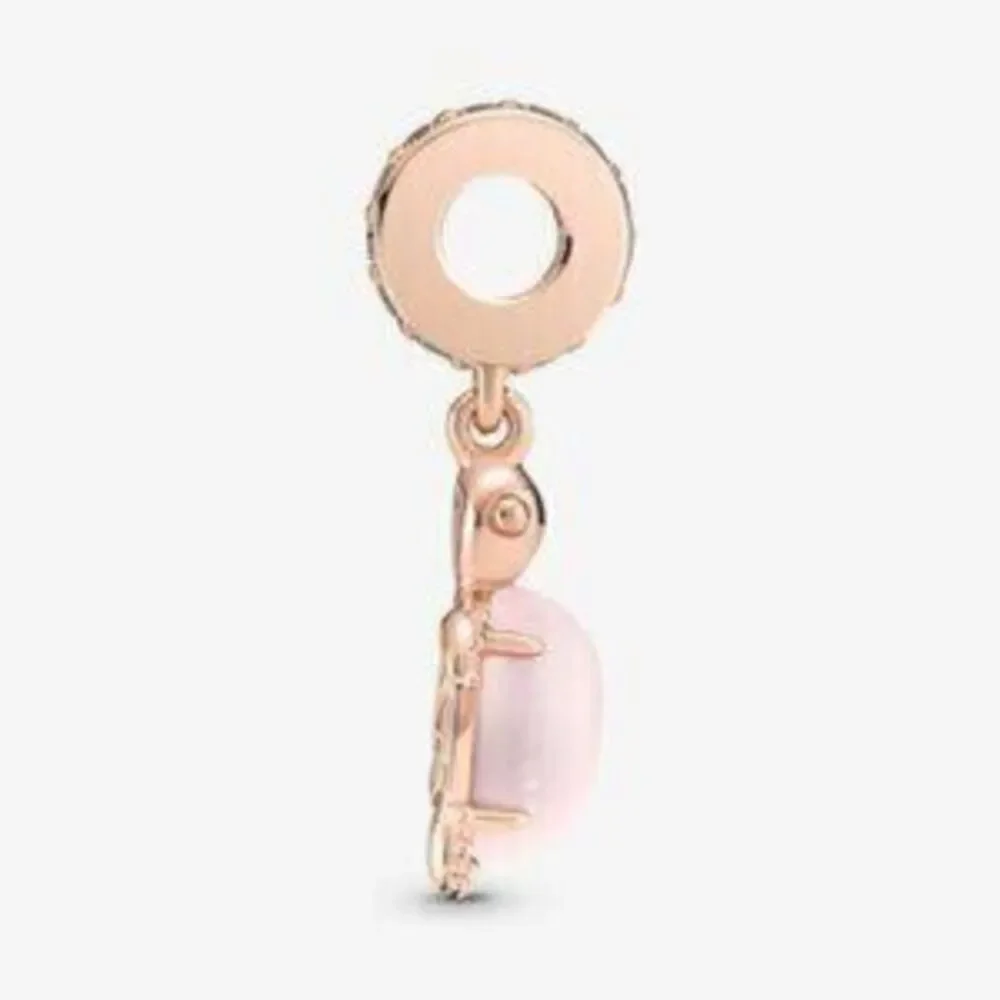 Pandora Murano Glass Pink Sea Turtle Dangle Charm